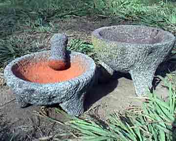 Mexican Cooking Utensils: Metate and Molcajete
